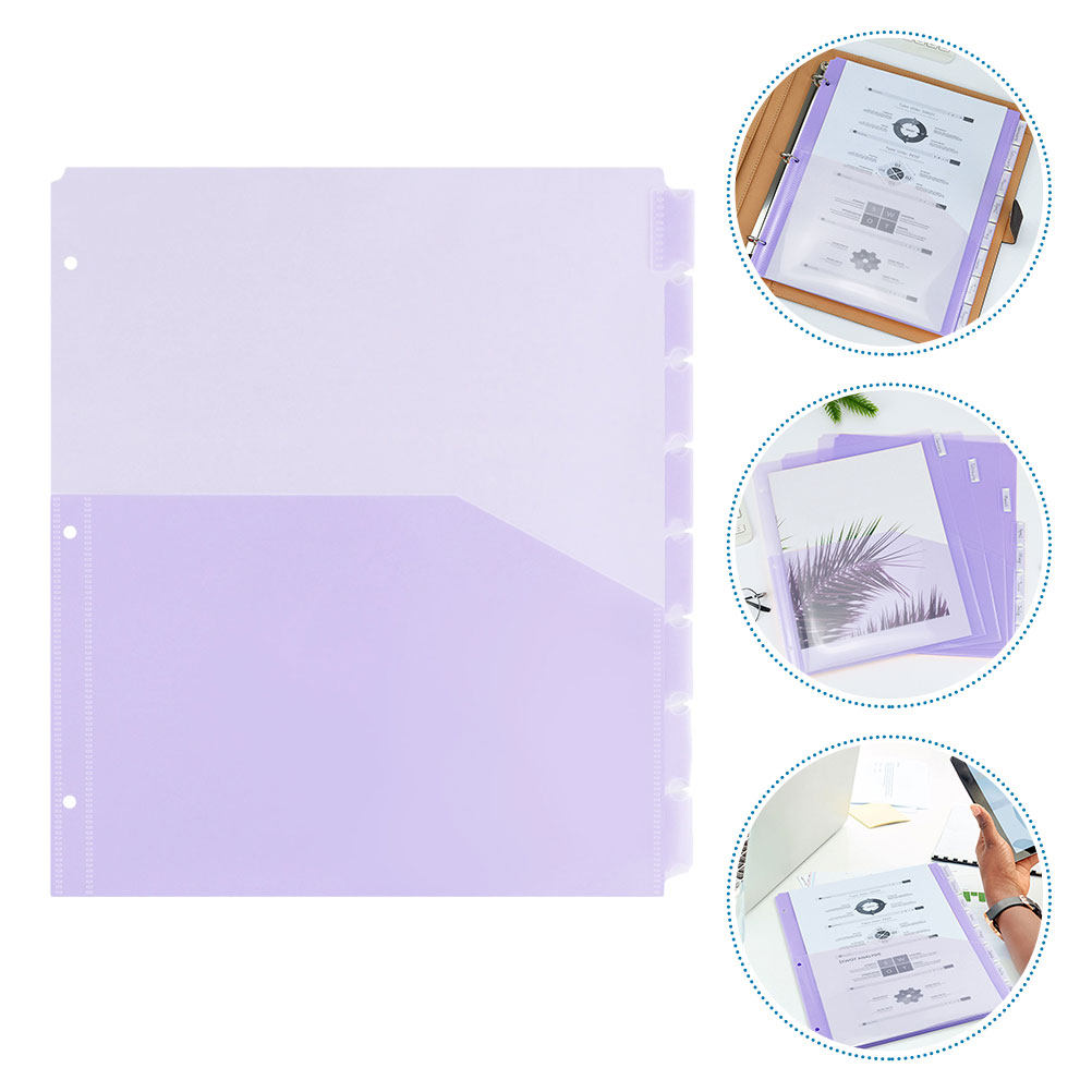 Tab Divider A4 - 2Set Pembatas Plastik A4 dengan 3