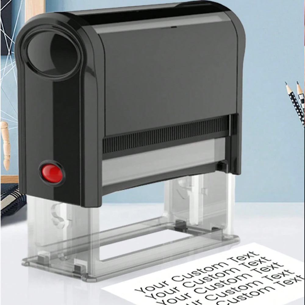 Rubber Date Stamp - Stempel LOGO Personalisasi Otomatis, Stempel Tinta