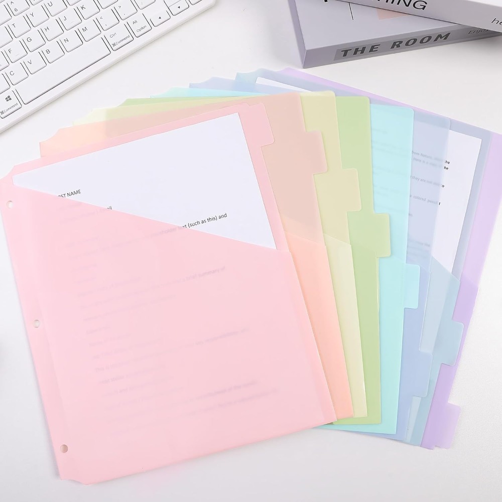 8 buah Pembatas Binder A4 Past - Tab Divider A4 ulasan dan harga
