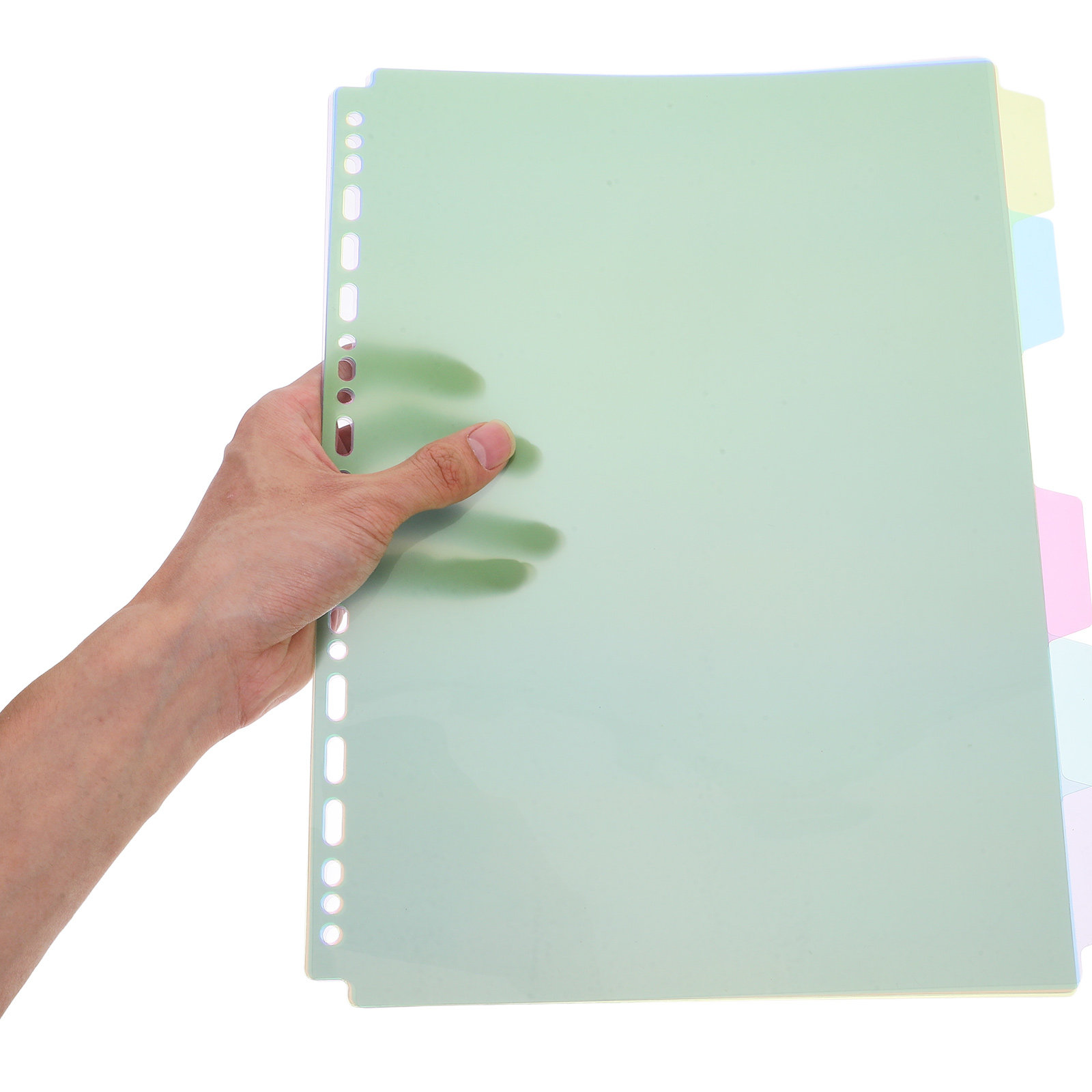 6Pcs Pembatas Buku Plastik Ber - Tab Divider A4 ulasan dan harga